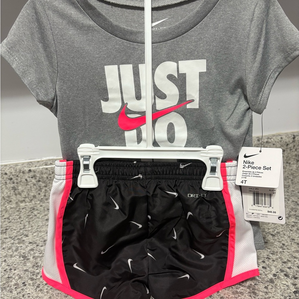 Nike Kids 2-Piece Set - Gray and Black